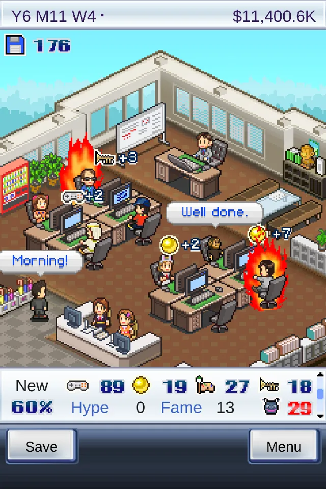 Game Dev Story v2.6.9 APK Мод (Много денег) Screenshot 1 Game Dev Story v2.6.9 APK Мод (Много денег) Screenshot 1