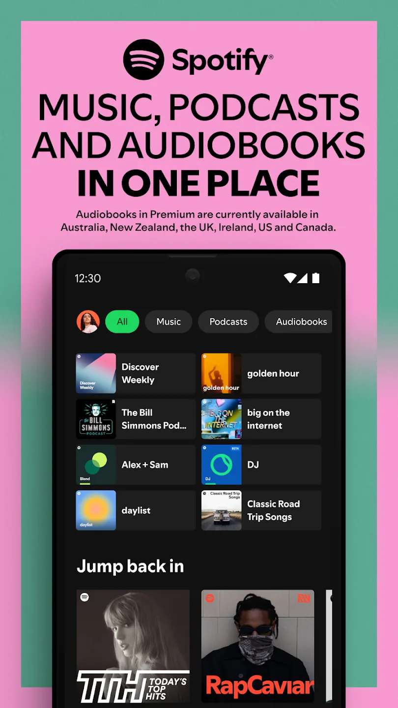 Spotify Premium v9.1.50.1906 APK Мод (Всё открыто, Final) Screenshot 1 Spotify Premium v9.1.50.1906 APK Мод (Всё открыто, Final) Screenshot 1