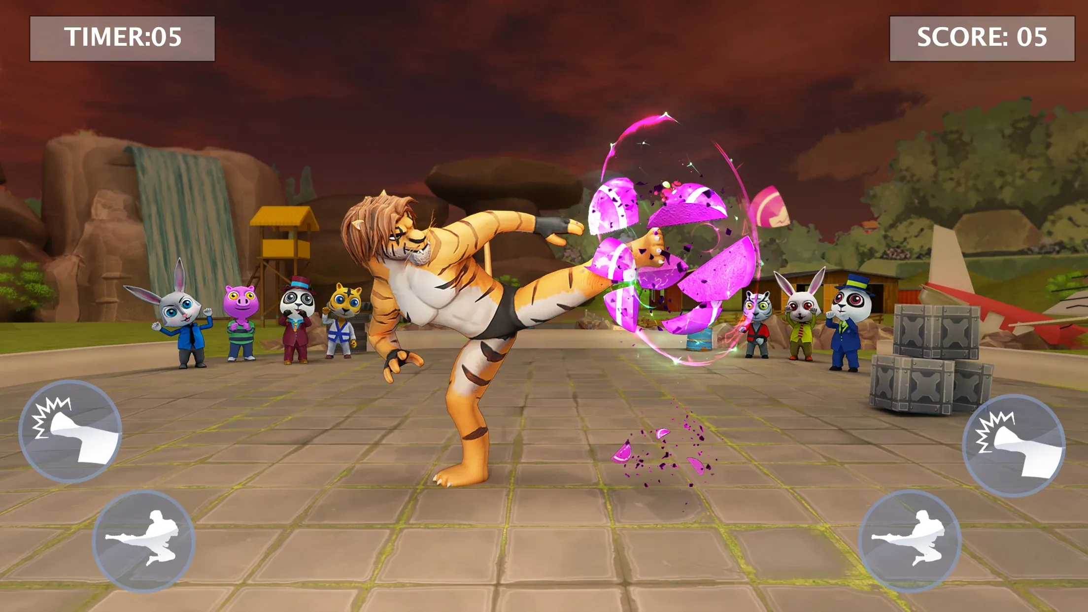 Kung Fu Animal v2.2.1 APK Мод (Бесплатные покупки) Screenshot 5