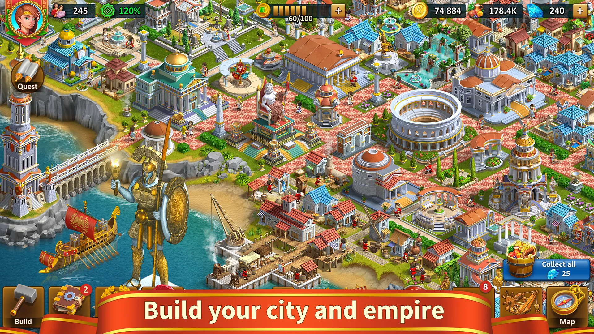 Rise of the Roman Empire v2.9.16 APK Мод (Много денег) Screenshot 1 Rise of the Roman Empire v2.9.16 APK Мод (Много денег) Screenshot 1