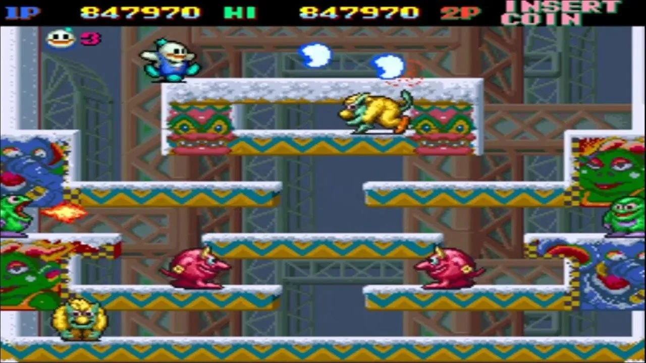 SNOW BROS. classic [мод: много денег] Screenshot 1