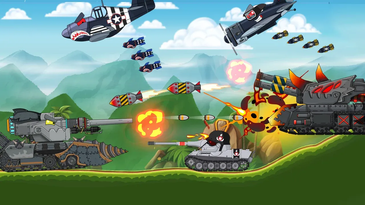 Tank Combat: War Battle v4.1.17 APK Мод (Меню, Много денег, Режим бога) Screenshot 4 Tank Combat: War Battle v4.1.17 APK Мод (Меню, Много денег, Режим бога) Screenshot 4