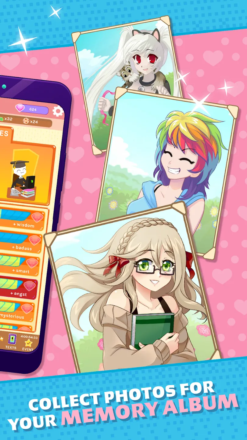 Crush Crush - Idle Dating Sim v0.445 APK Мод (Много бриллиантов) Screenshot 4 Crush Crush - Idle Dating Sim v0.445 APK Мод (Много бриллиантов) Screenshot 4