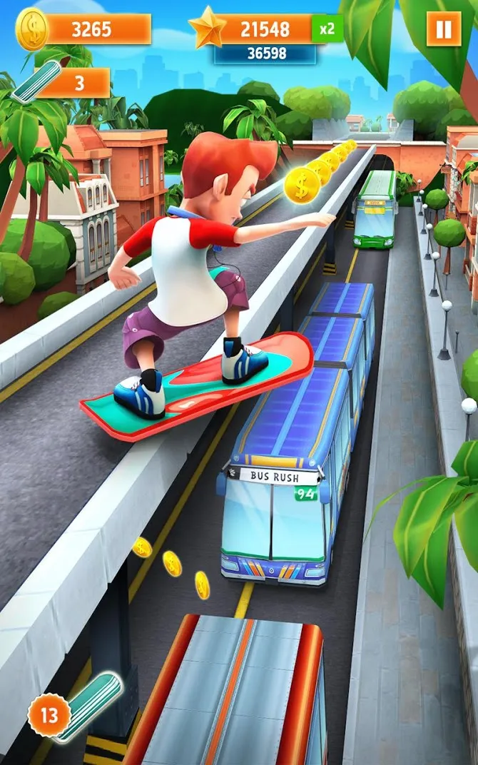 Bus Rush [мод: много денег] Screenshot 1