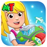 Взломанная My Town Мир - Mегагород Мод (Всё открыто) на Андроид
