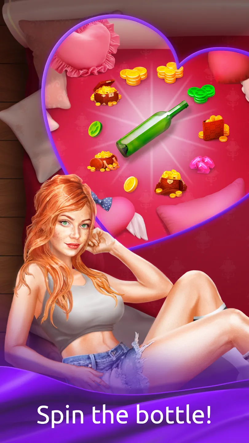 Girls & City: игра в бутылочку v1.5.1 APK Мод (Много денег) Screenshot 4 Girls & City: игра в бутылочку v1.5.1 APK Мод (Много денег) Screenshot 4