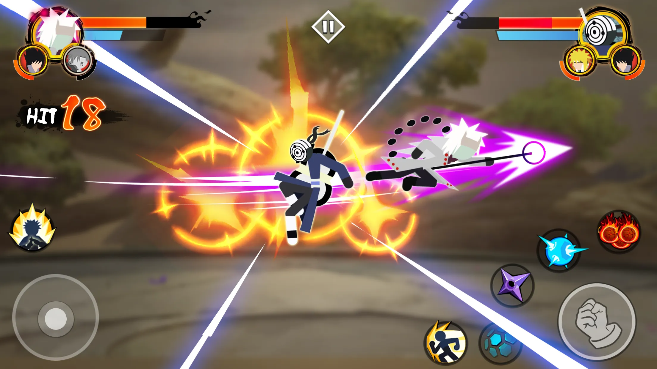 Stickman Ninja - 3v3 Battle Arena v7.3 APK Мод (Меню, Много денег, Скиллы без кулдауна) Screenshot 2 Stickman Ninja - 3v3 Battle Arena v7.3 APK Мод (Меню, Много денег, Скиллы без кулдауна) Screenshot 2