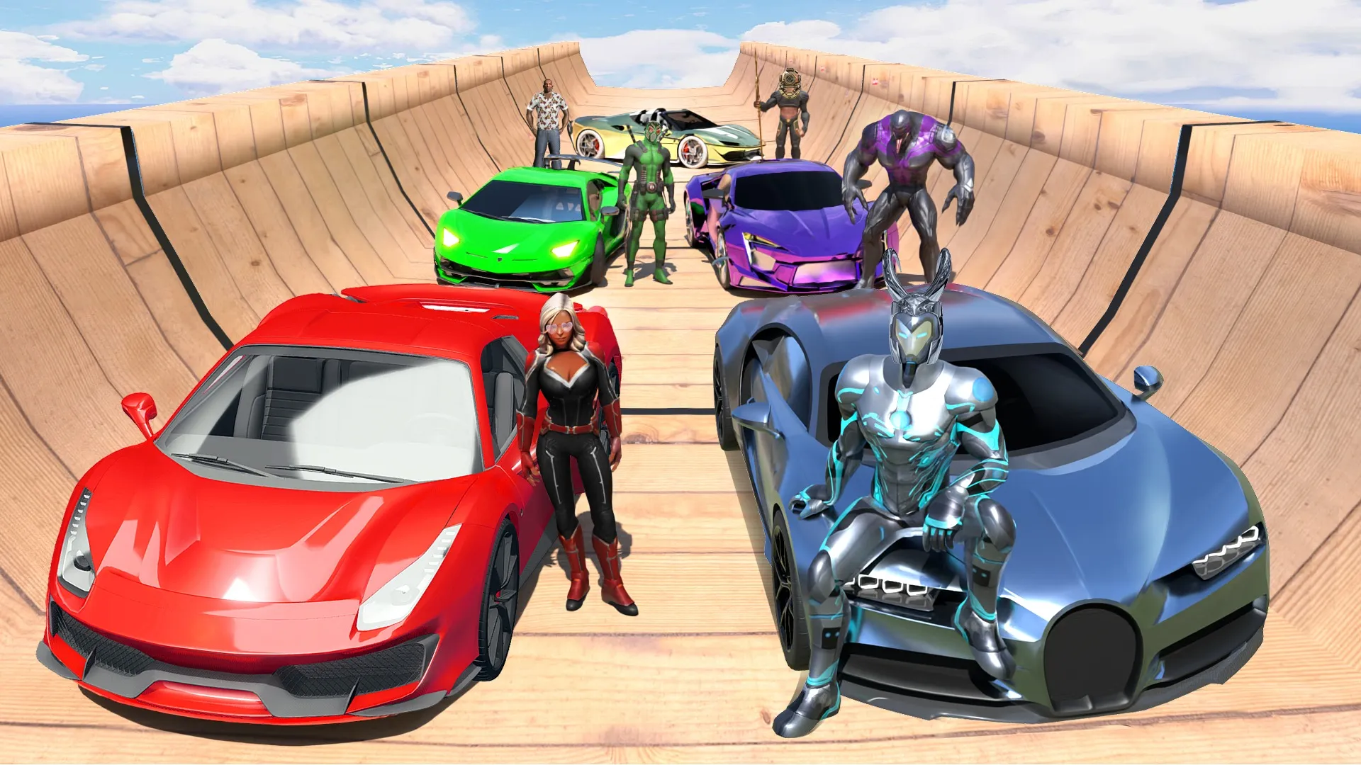 GT Car Stunt 3D: Car Driving [мод: много денег] Screenshot 1