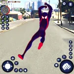 Скачать MOD Miami Rope Hero Spider Games [мод: много денег] на Андроид
