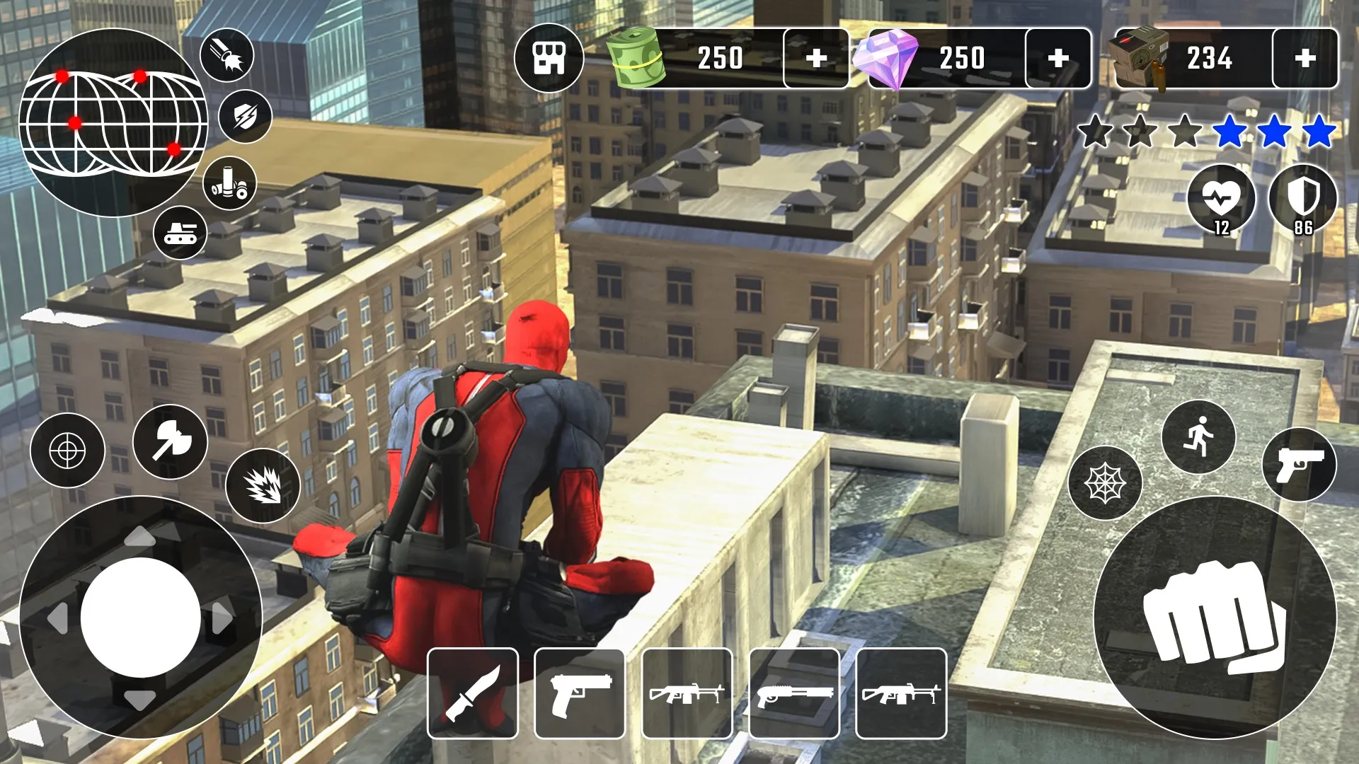 Miami Rope Hero Spider Games [мод: много денег] Screenshot 3