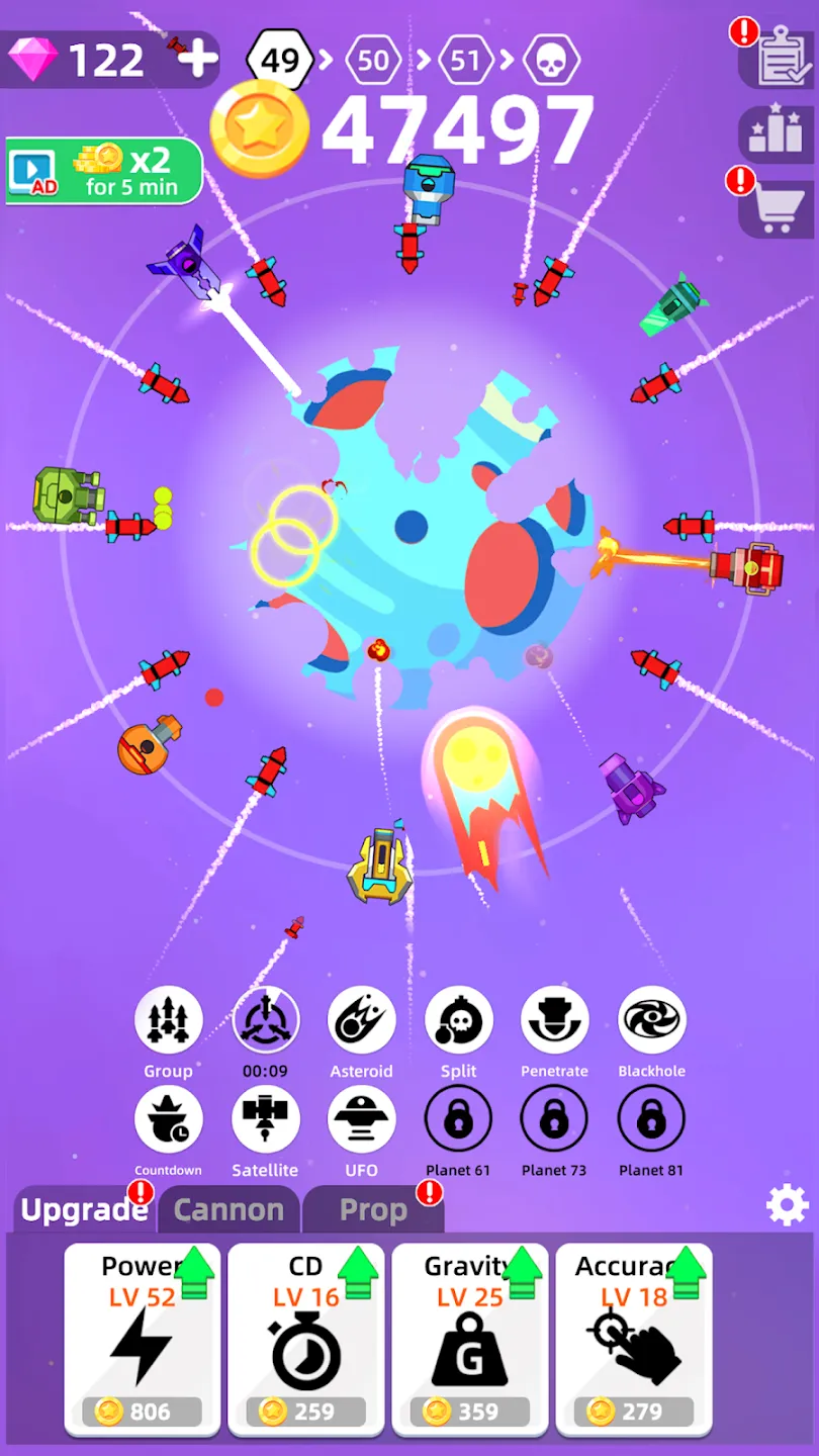 Разрушение планет v0.5.2 APK Мод (Много денег) Screenshot 2 Разрушение планет v0.5.2 APK Мод (Много денег) Screenshot 2