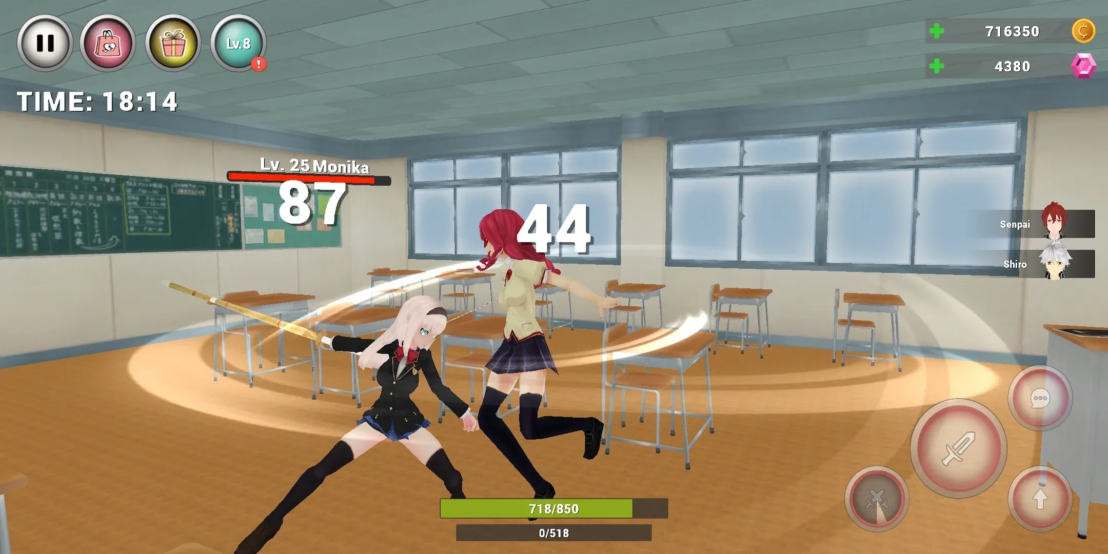 Anime High School Simulator v3.3.0 APK Мод (Много денег) Screenshot 3 Anime High School Simulator v3.3.0 APK Мод (Много денег) Screenshot 3
