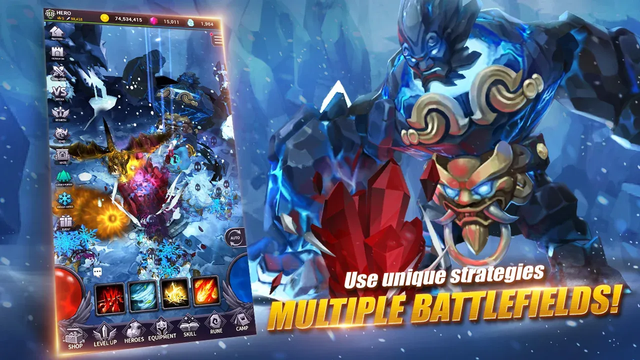 AFK Dungeon v1.1.56 APK Мод (Меню, Много маны, Режим бога) Screenshot 2 AFK Dungeon v1.1.56 APK Мод (Меню, Много маны, Режим бога) Screenshot 2