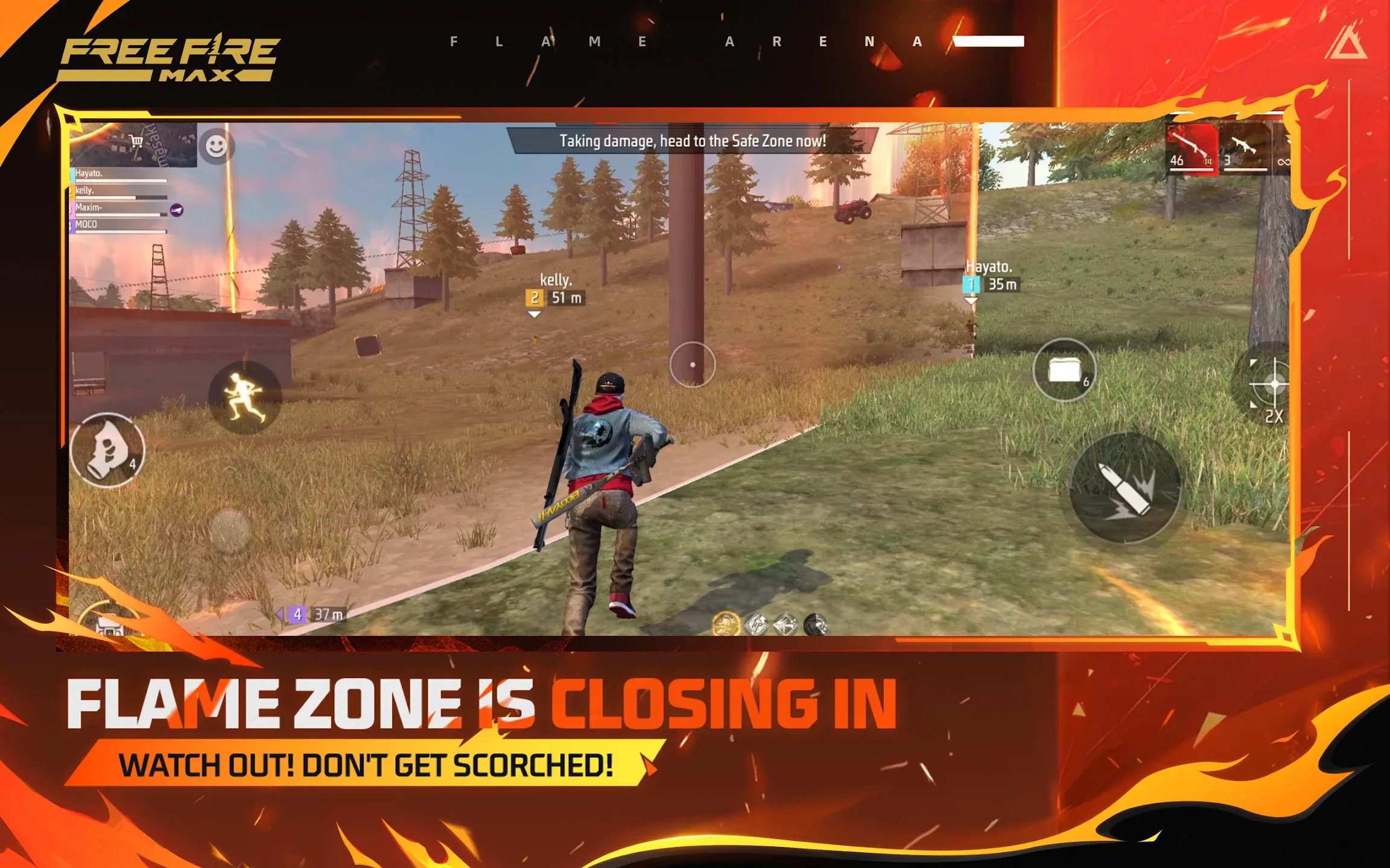 Free Fire MAX v2.124.1 APK Мод (Мега Меню, WallHack, Auto Headshot, Menu Mod) Screenshot 4 Free Fire MAX v2.124.1 APK Мод (Мега Меню, WallHack, Auto Headshot, Menu Mod) Screenshot 4