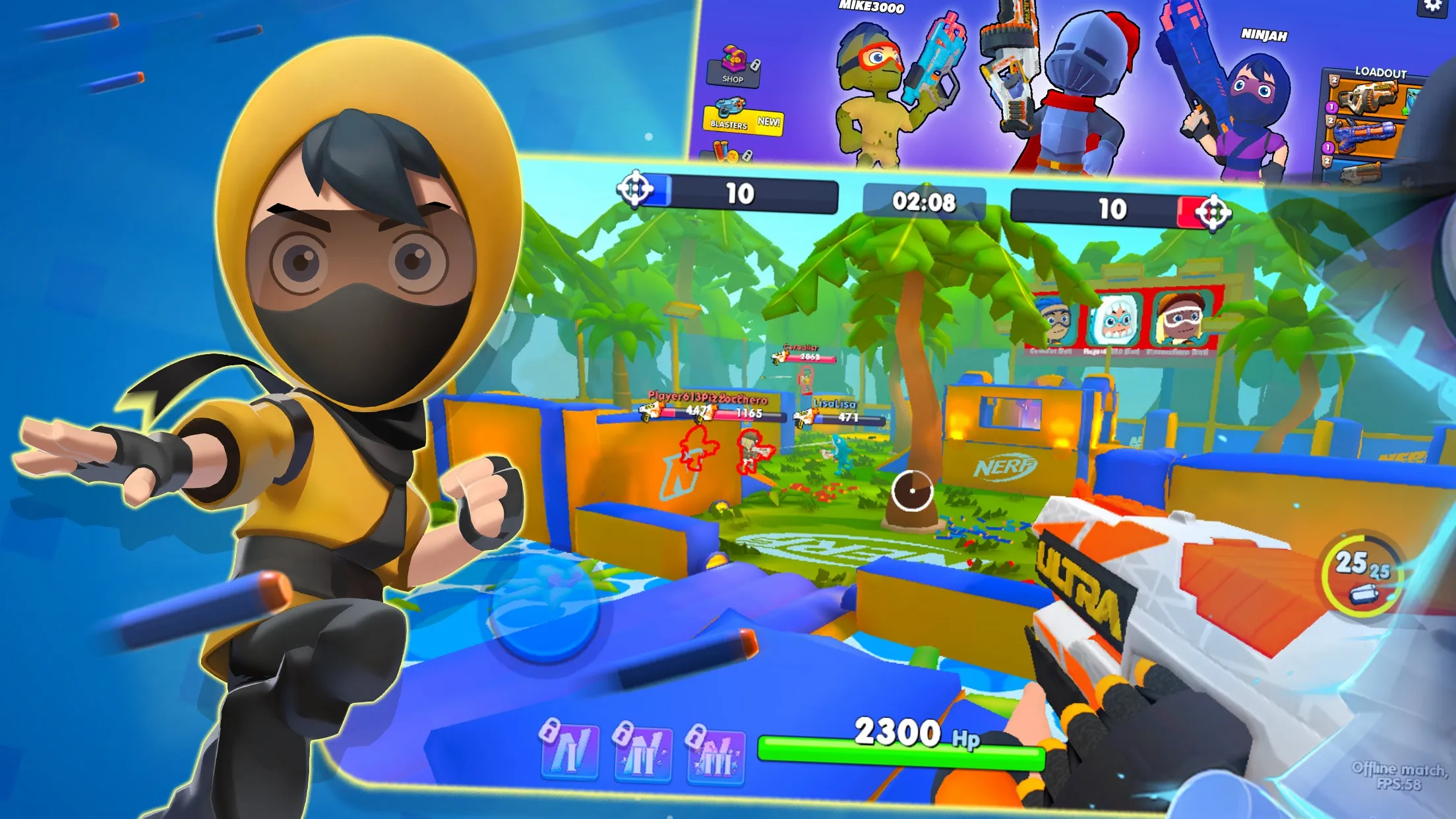 NERF: Superblast [мод: меню] Screenshot 1
