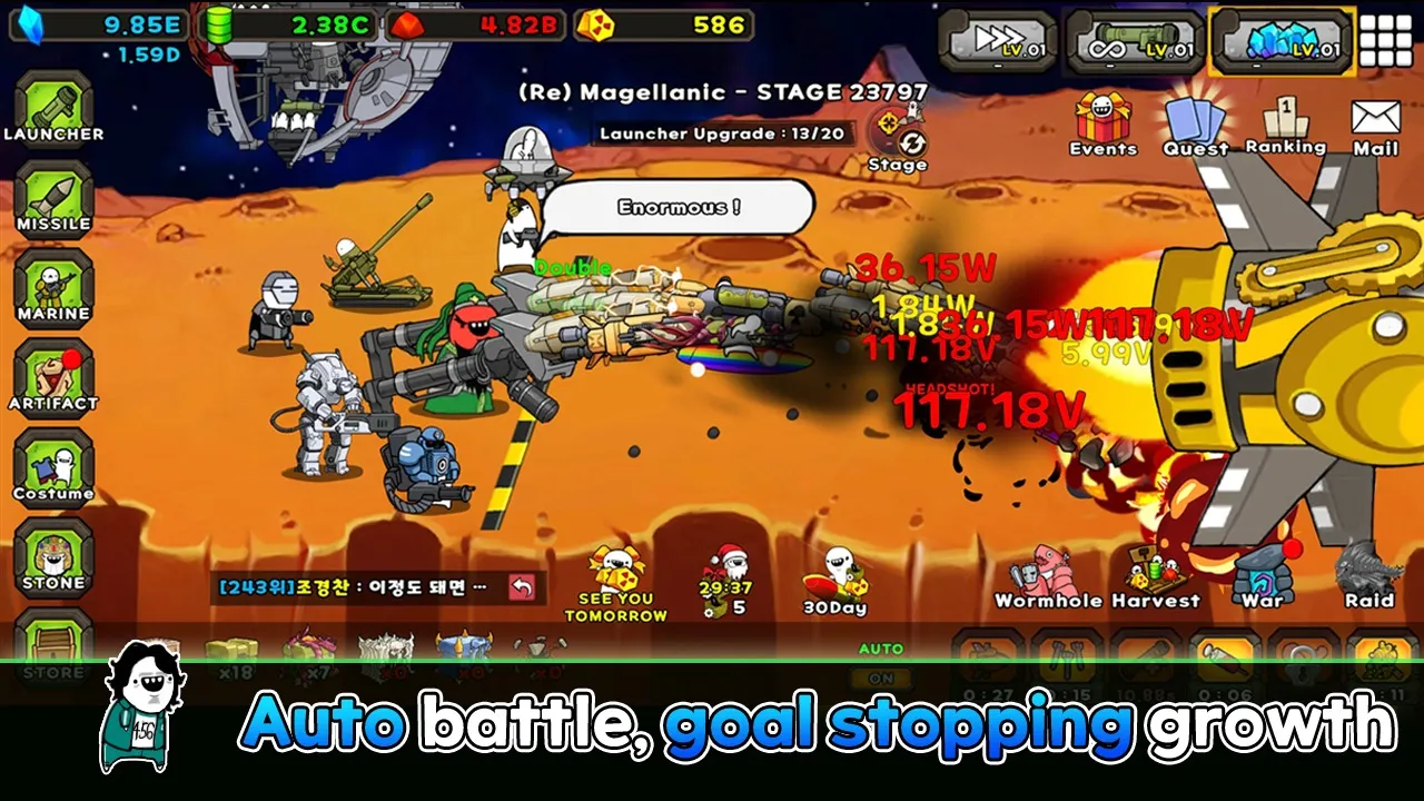 Missile Dude RPG 2 : Space AFK [мод: много денег] Screenshot 2