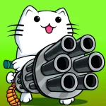 Скачать взломанную версию Кот война: игры без интернета [мод: много денег] на Андроид