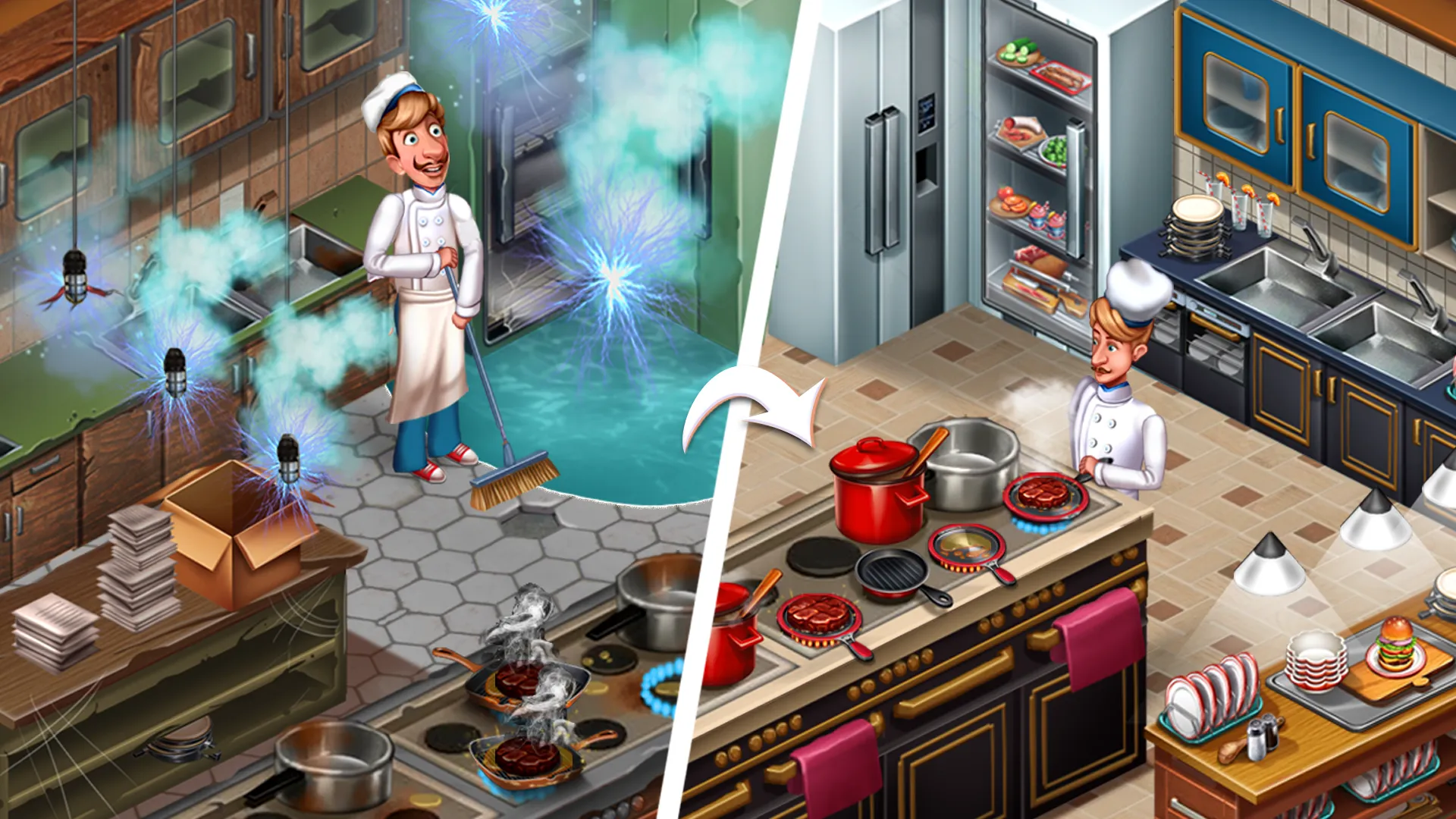 Кулинарная Команда – Ресторанные игры [мод: много денег] Screenshot 5