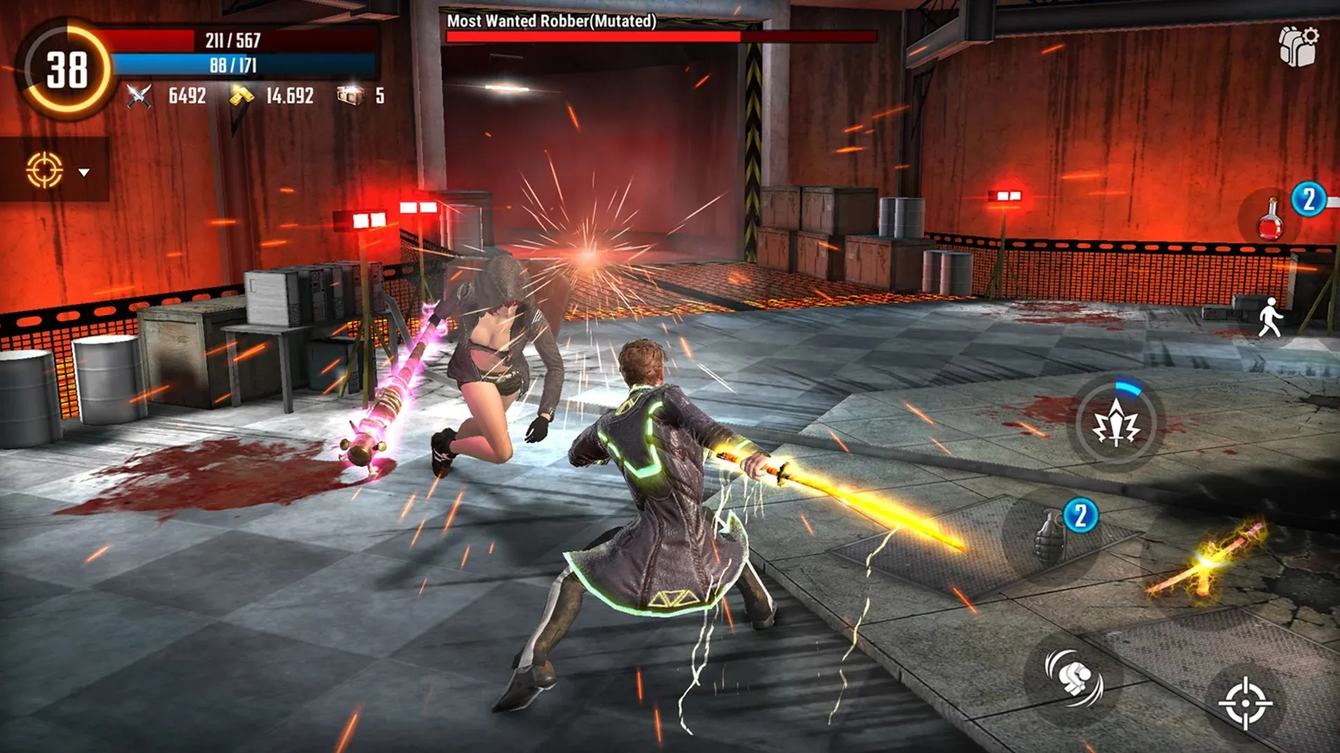 CyberWar: Cyberpunk Survivor [мод: бесплатные покупки] Screenshot 4