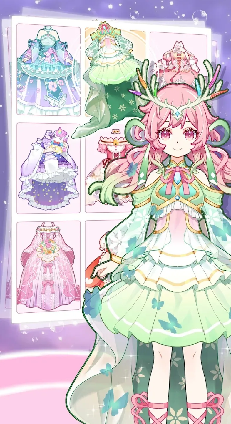 Anime Princess Dress Up Game [мод: бесплатные награды] Screenshot 5