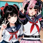 Скачать взлом SchoolGirl AI 3D Anime Sandbox [мод: без рекламы] на Андроид