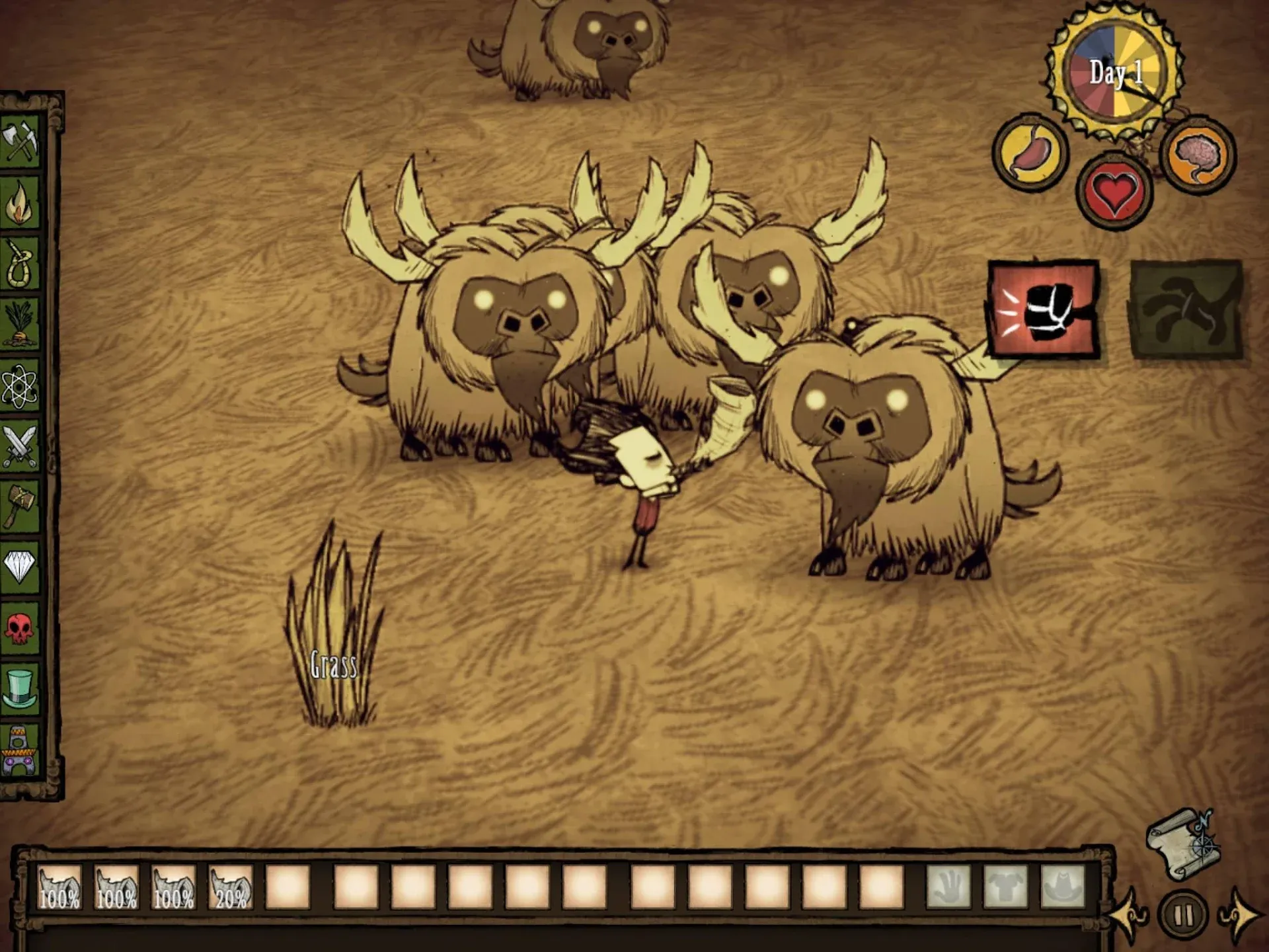 Don't Starve: Pocket Edition v1.19.21 APK Мод (Всё открыто) Screenshot 3 Don't Starve: Pocket Edition v1.19.21 APK Мод (Всё открыто) Screenshot 3