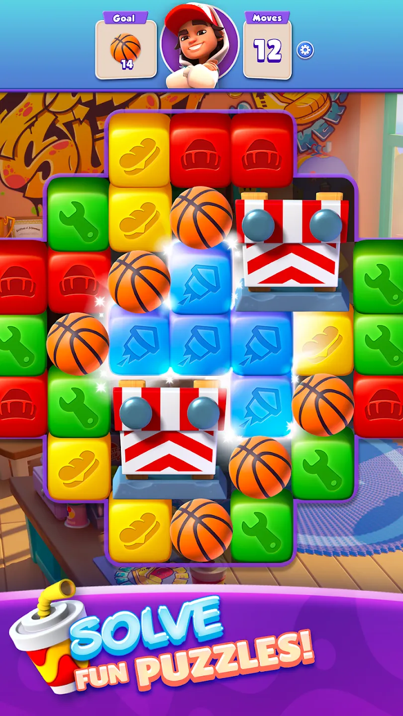 Subway Surfers Blast v1.29.0 APK Мод (Много жизней) Screenshot 4
