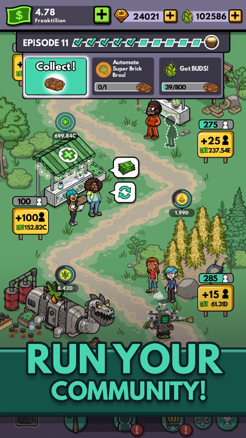 Bud Farm: Idle Tycoon v1.28.1 APK Мод (Много денег) Screenshot 1 Bud Farm: Idle Tycoon v1.28.1 APK Мод (Много денег) Screenshot 1