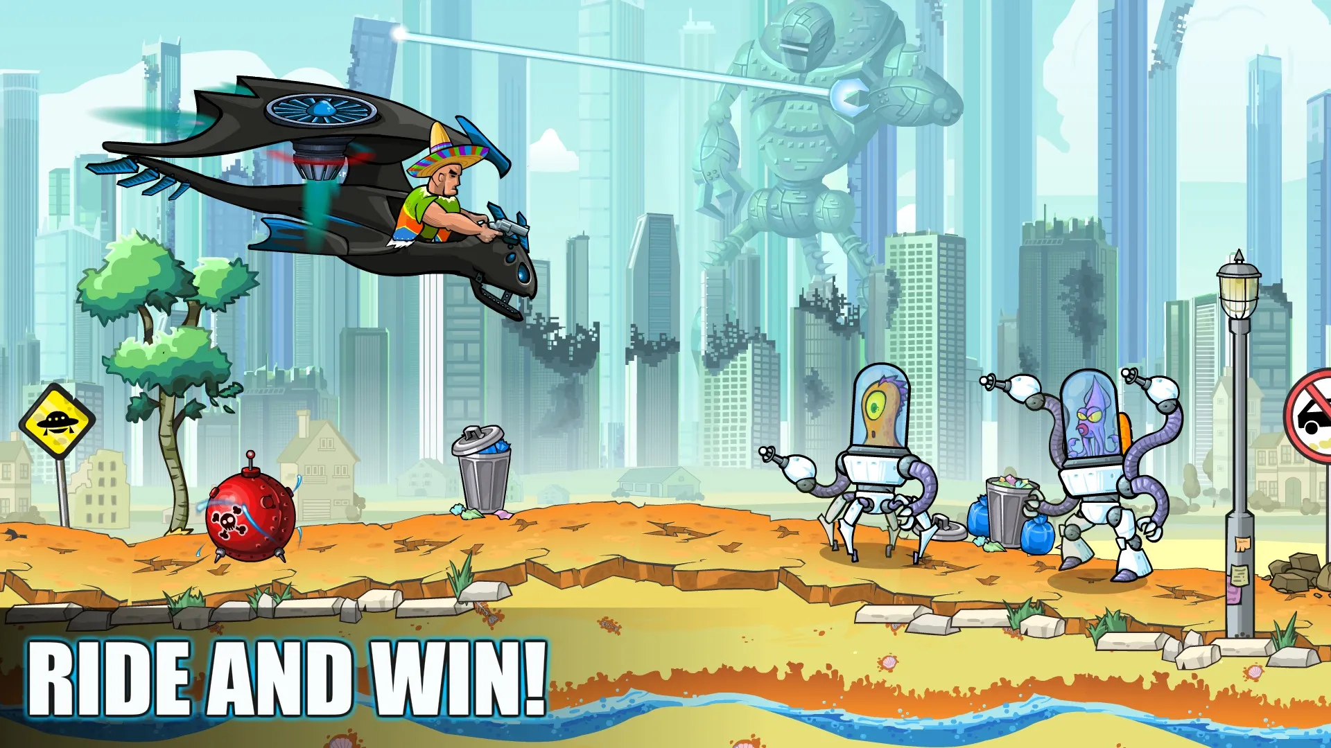 Mad Day - Truck Distance Game [мод: режим бога] Screenshot 4