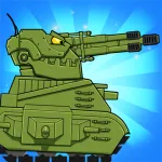 Взломанная Merge Tanks: Танки vs Танчики Мод (Много денег) на Андроид