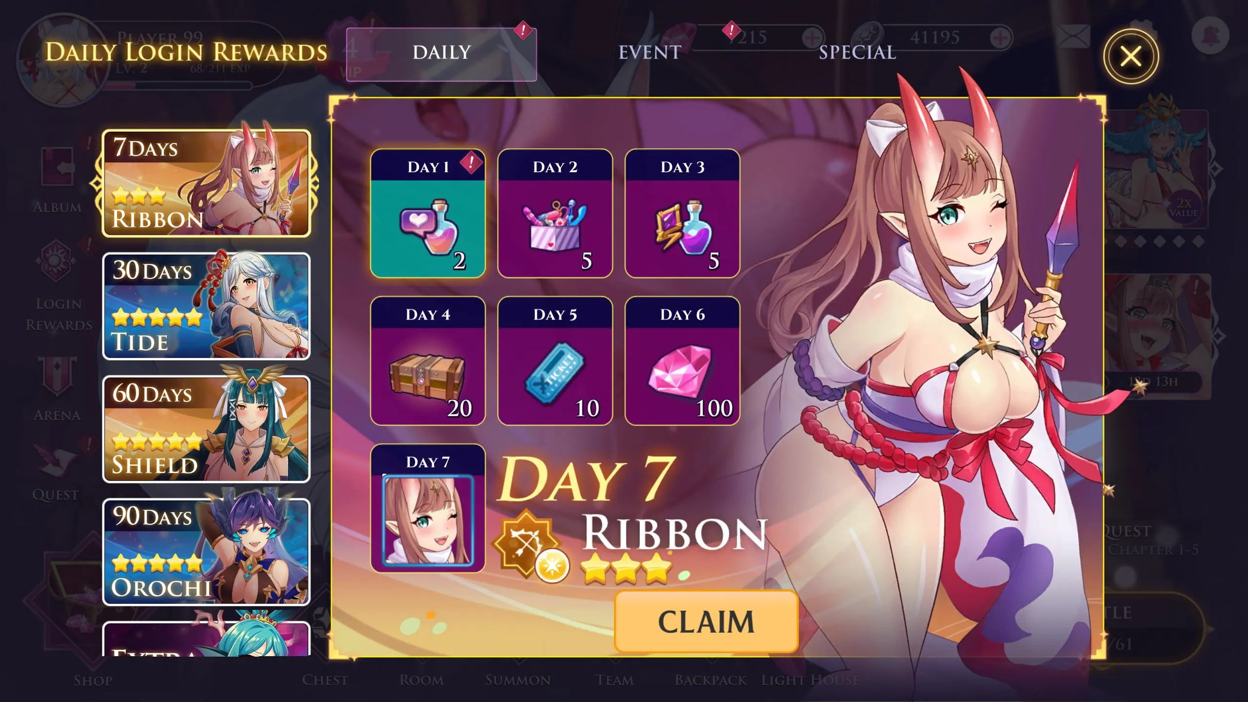 FAP Goddess (18+) v2.00.02.0927 APK Мод (Меню, Режим бога, Урон, Тупой враг) Screenshot 5