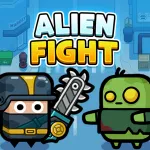 Взломанная Alien Fight: Police vs Zombie Мод (Много денег) на Андроид