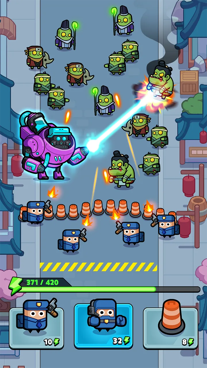 Alien Fight: Police vs Zombie v1.1.1 APK Мод (Много денег) Screenshot 2