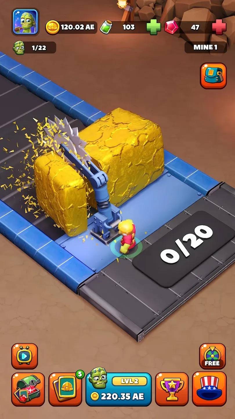 Idle Zombie Miner: Gold Tycoon v2.433 APK Screenshot 3 Idle Zombie Miner: Gold Tycoon v2.433 APK Screenshot 3