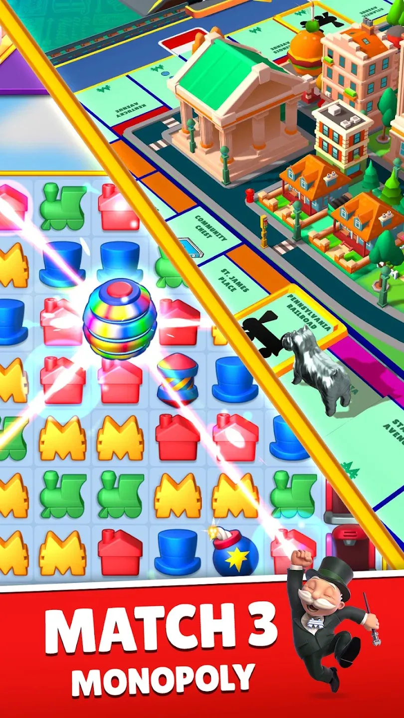 MONOPOLY Match v0.3.13733 APK Мод (Меню, Всё бесконечное) Screenshot 2