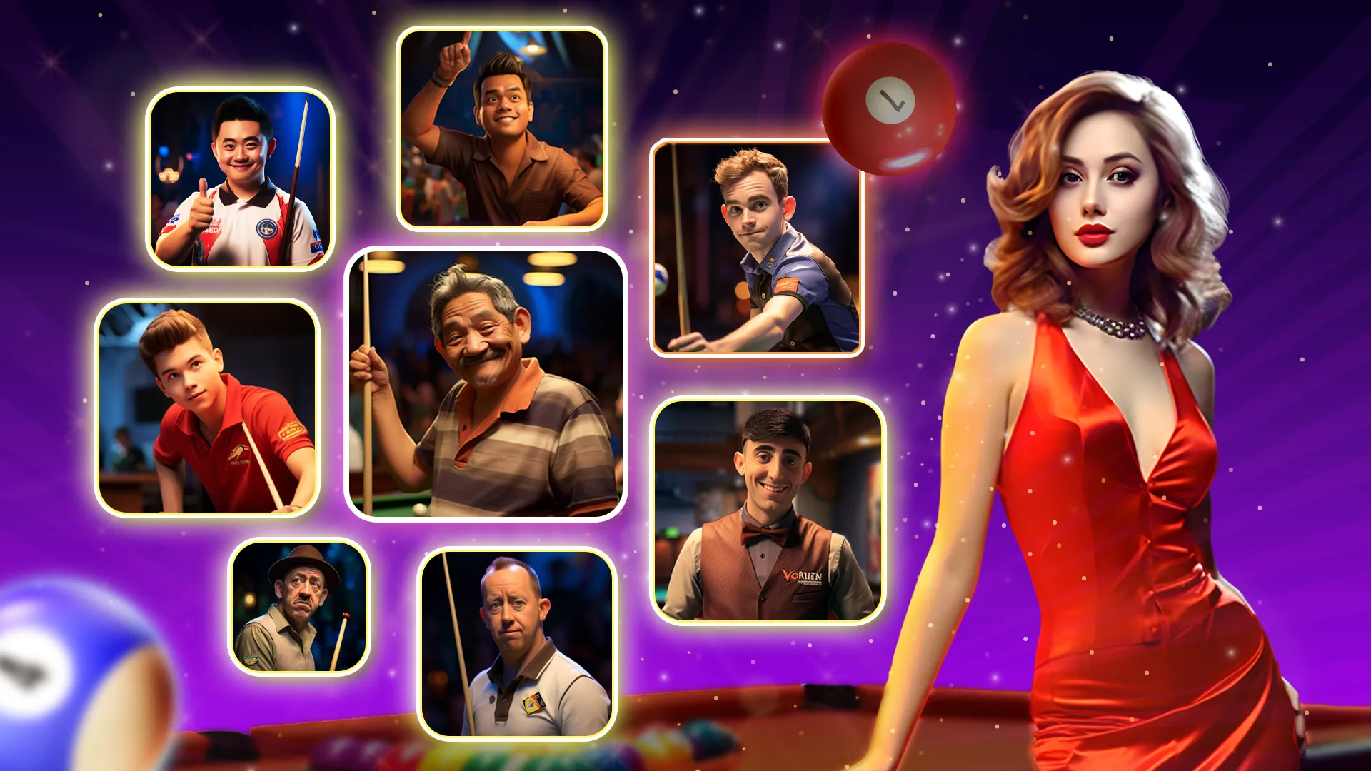 8 Ball Clash v4.0.18 APK Мод (Меню, Длинная линия, Бесплатные покупки) Screenshot 3