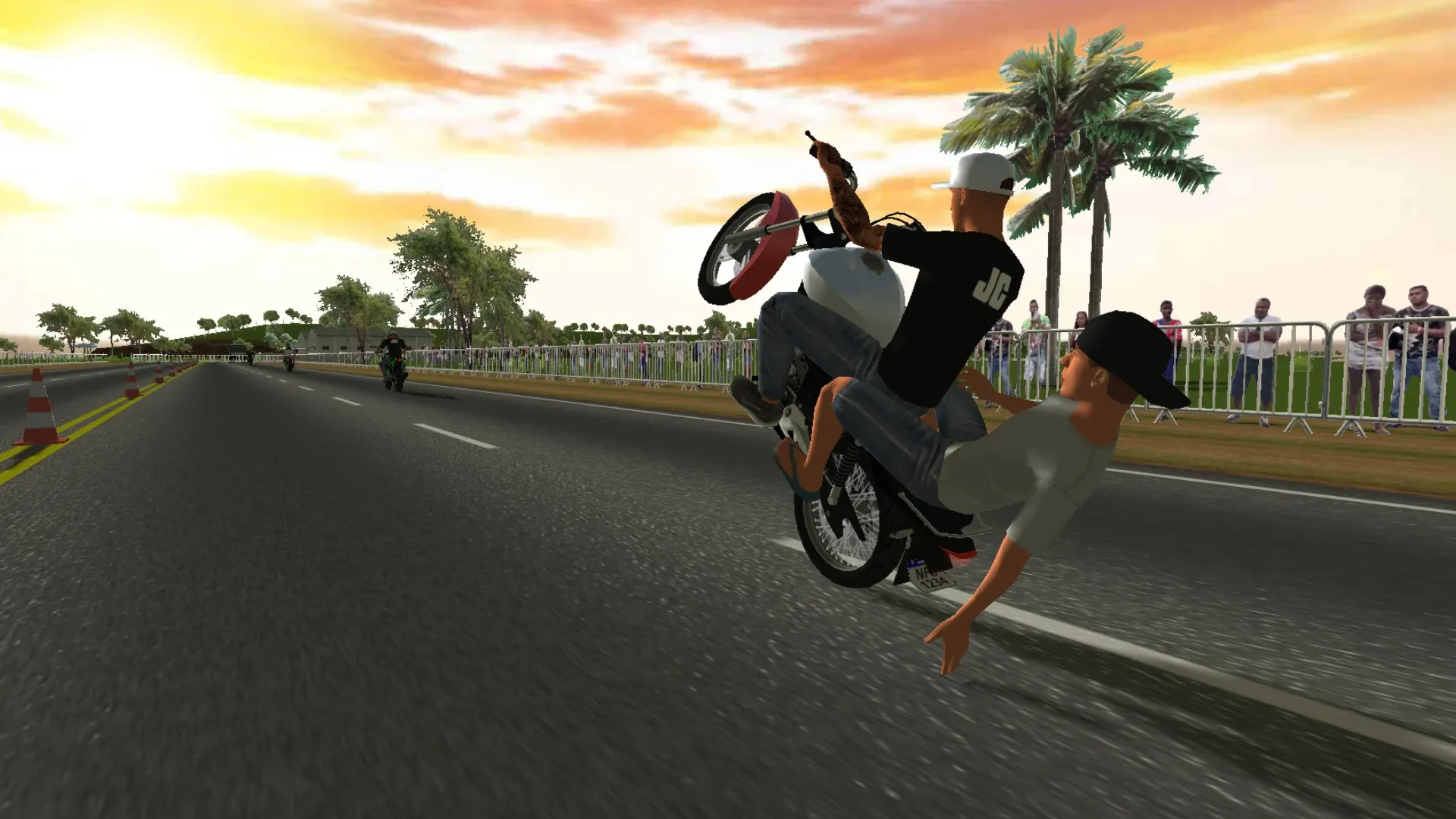 Moto Wheelie 3D v0.110 APK Мод (Много денег) Screenshot 3 Moto Wheelie 3D v0.110 APK Мод (Много денег) Screenshot 3