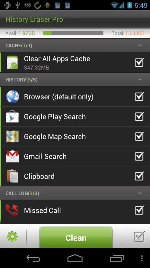 History Eraser Pro - Clean up Screenshot 1