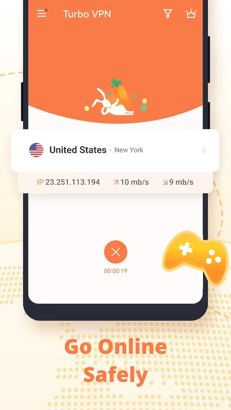 Turbo VPN v4.2.9.13 APK Мод (Всё открыто, Premium) Screenshot 4 Turbo VPN v4.2.9.13 APK Мод (Всё открыто, Premium) Screenshot 4