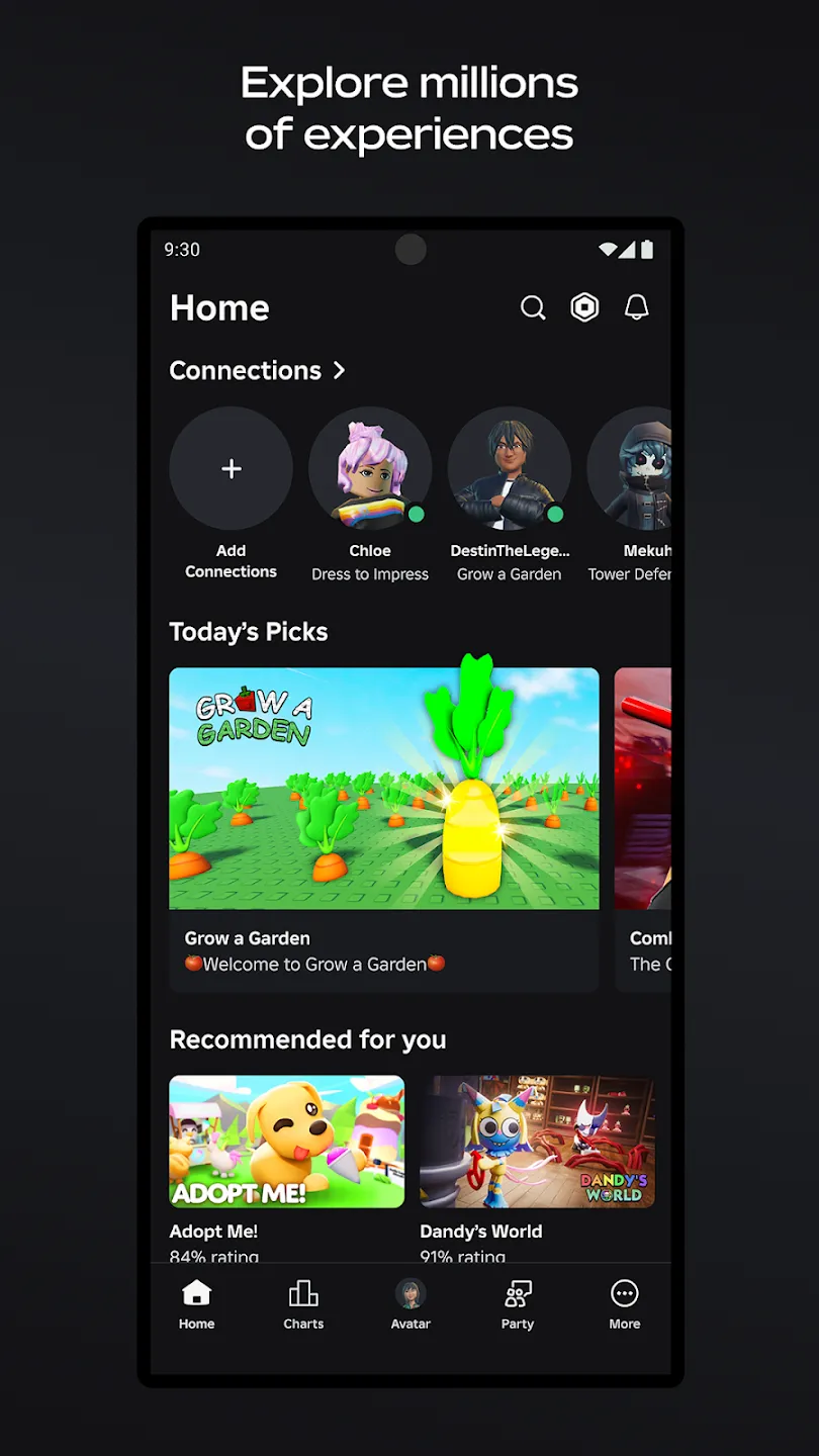 Roblox v2.721.1108 APK Мод (Мега Меню, 60+ функций) Screenshot 1 Roblox v2.721.1108 APK Мод (Мега Меню, 60+ функций) Screenshot 1