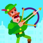 Взломанная Bowmasters Мод (Много денег) на Андроид