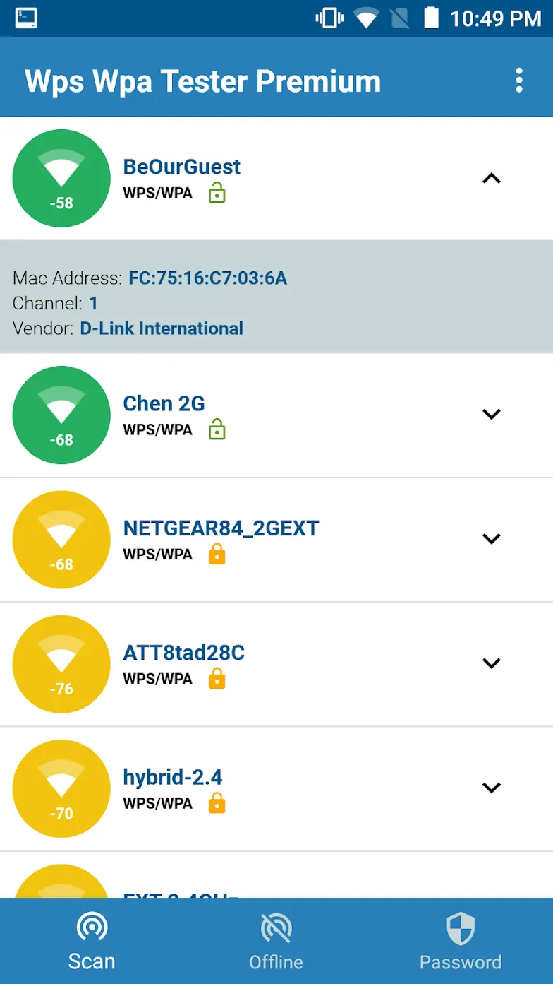 Wps Wpa Tester Premium [мод: полная версия] Screenshot 1